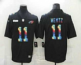 Nike Philadelphia Eagles #11 Carson Wentz Multi-Color Black Crucial Catch Vapor Untouchable Limited Jersey,baseball caps,new era cap wholesale,wholesale hats